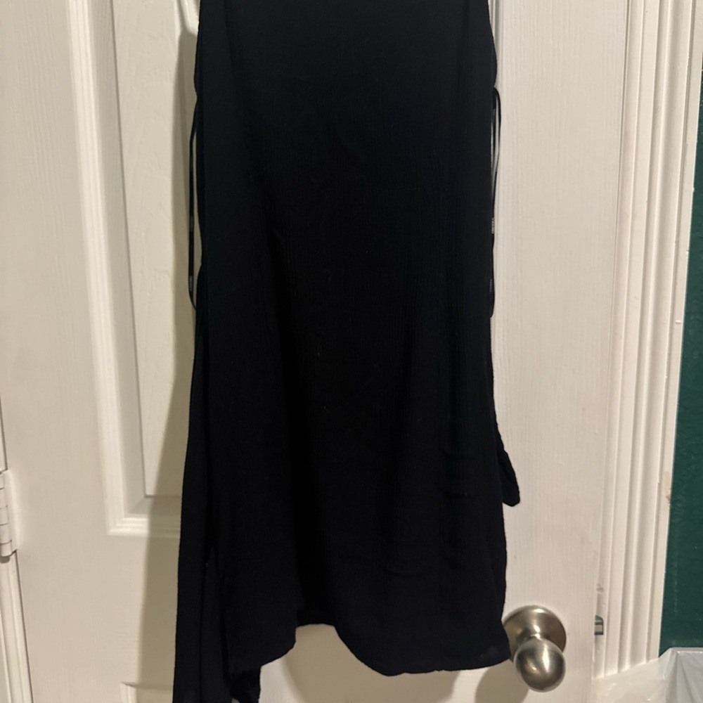 Forever 21 Black Ribbed Sleeveless Dress